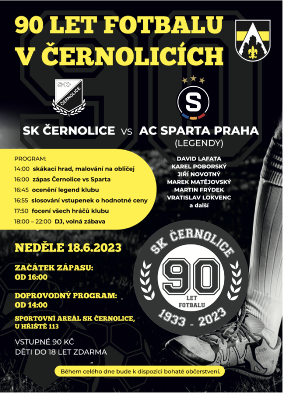 90 let fotbalu v Černolicích