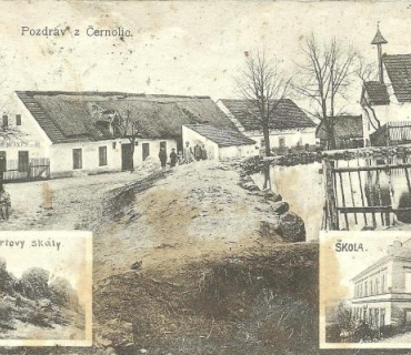 Černolice 1913 - vodní nádrž pro hasiče