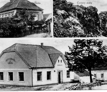 Černolice 1935 - restaurace U Křížů